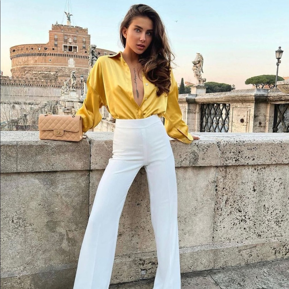 Fashion Nova Satin-like Bodysuit